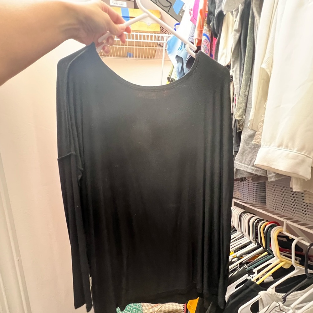 Black PIKO long sleeve shirt